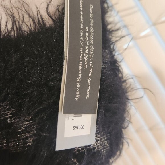 APT 9 Black and Silver Sweater. NWT. Size XS - Picture 3 of 15